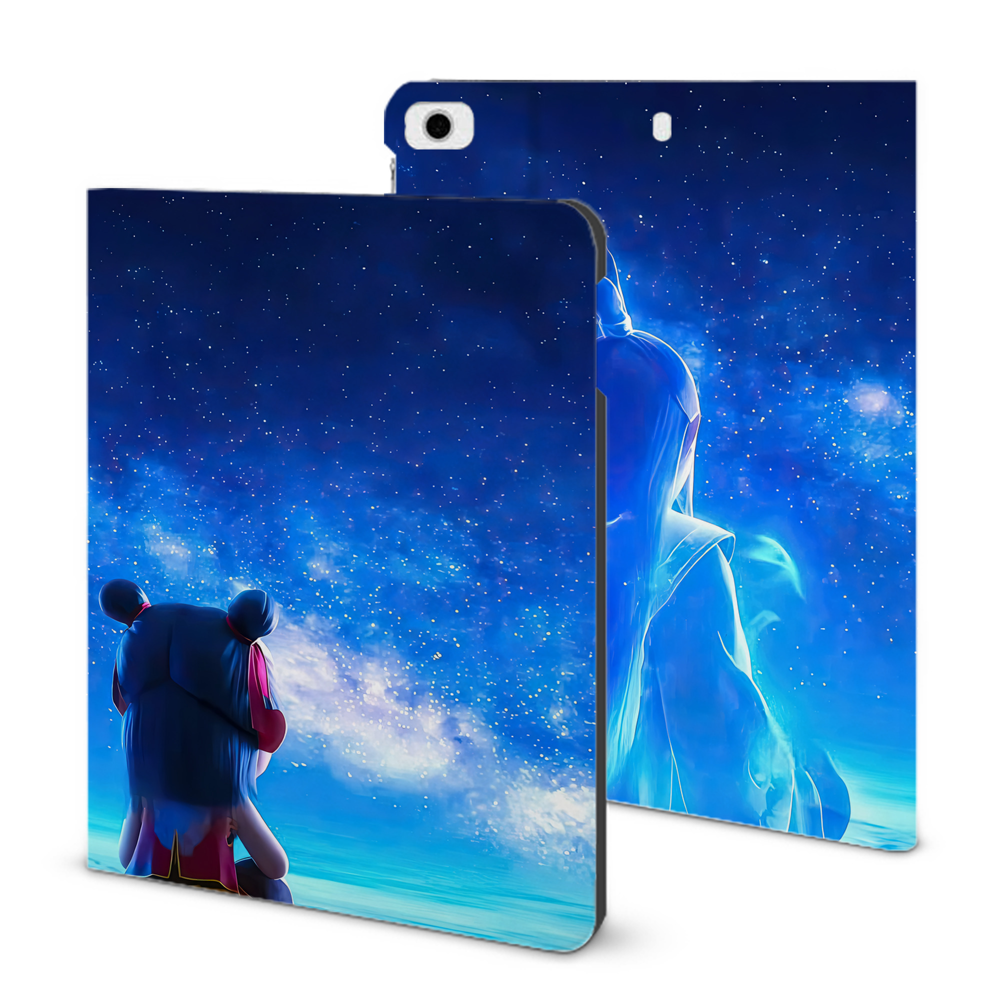 （画像用） Ne Zha 2 ナタ 魔童の大暴れ IPad ケース ブック型 PUレザー TPU 耐衝撃 軽量 薄型 ペン収納なし 全面保護 IPad 各モデル対応